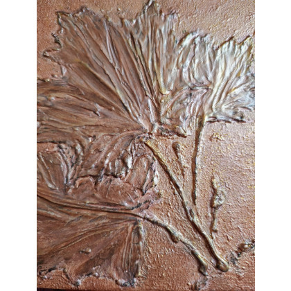 Marzena Dymek - obrazy tech. mieszana - ZESTAW RĘCZNIE MALOWANYCH OBRAZÓW STRUKTURALNYCH - SZLACHETNY TRYPTYK foto #1