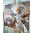 Galactic Flow - Kosmiczna abstrakcja na płótnie 60x70