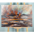 Erupcja - Katastroficzny pejzaż na płótnie 50x70