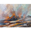 Erupcja - Katastroficzny pejzaż na płótnie 50x70