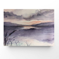 Pejzaż-  akwarela formatu 18/24 cm