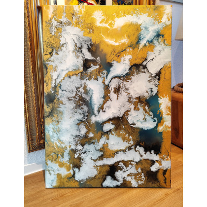 Felix Guenther - obrazy akryl - Gilded silence foto #1