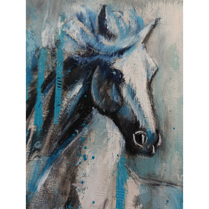 Justyna Zielonka - obrazy olejne - W deszczu  6 foto #3