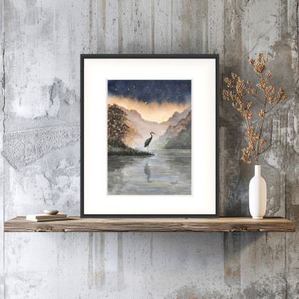 Joanna Tomczyk - obrazy akwarela - Wieczorny oddech, Akwarela 24x32 cm foto #1