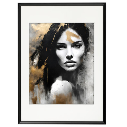 PORTRET kobiety Sara, plakat 39x49 cm, Dorota Kalinowska, plakaty