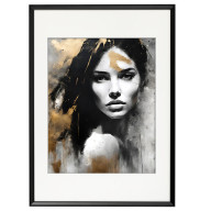PORTRET KOBIETY SARA, PLAKAT 39X49 CM