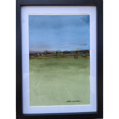 Beata Rudecka - obrazy akwarela - Unikatowa Akwarela – Nowoczesna Interpretacja Pejzażu pt: Zauroczenie foto #1