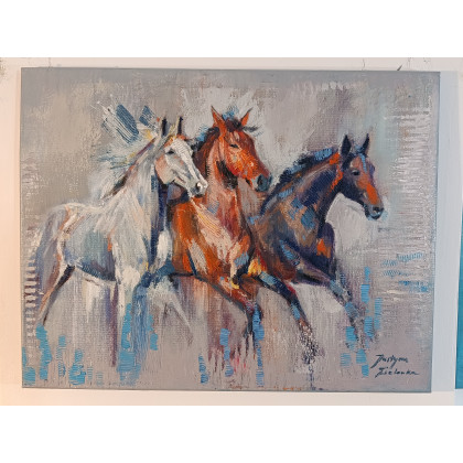 Justyna Zielonka - obrazy olejne - Czuję jazz foto #4