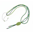 Naszyjnik Green Earth - Podwójny Sznur z Zielonym Medalionem