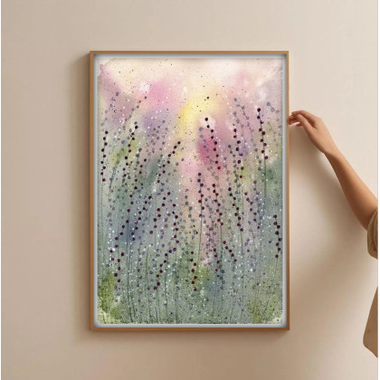 Akwarela A4. Łąka, Małgorzata Domańska ART, obrazy akwarela