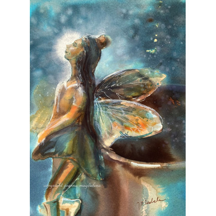 Światło księżyca, Joanna Magdalena, obrazy akwarela