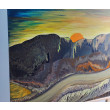 Zachód nad doliną - Pejzaż na płótnie 50x70