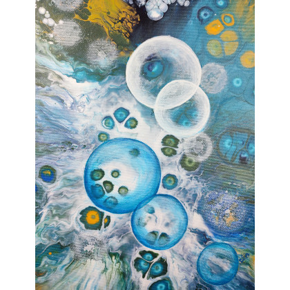 Elżbieta Hanarz - obrazy akryl - Głębiny - Obraz akrylowy na płótnie 40x50 foto #3