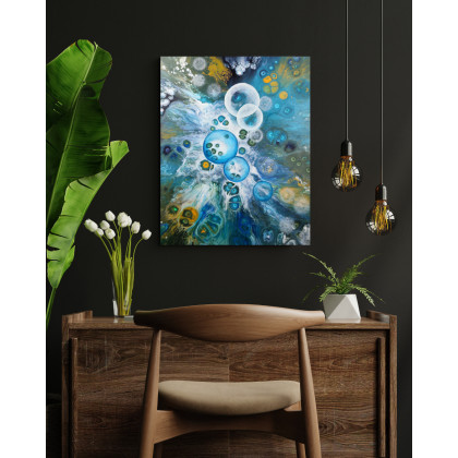 Elżbieta Hanarz - obrazy akryl - Głębiny - Obraz akrylowy na płótnie 40x50 foto #4