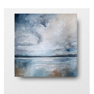 Pejzaż-  akwarela formatu 20/20 cm