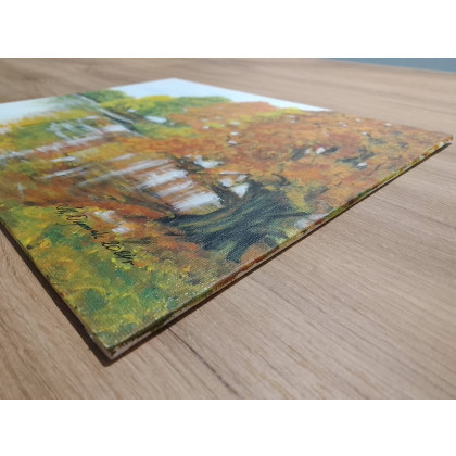 Marzena Dymek - obrazy akryl - POSEZONOWA WYPRZEDAŻ ZESTAWU OBRAZÓW - DYPTYK NATURA PĘDZLEM MALOWANA - 2x 24x30cm foto #4