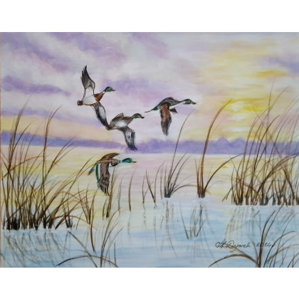 Marzena Dymek - obrazy akryl - WYPRZEDAŻ ZESTAWU OBRAZÓW - DYPTYK WOLNOŚĆ I BEZKRES - 2x 24x30cm foto #1