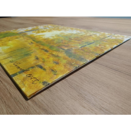 Marzena Dymek - obrazy akryl - WYPRZEDAŻ ZESTAWU OBRAZÓW - DYPTYK JESIENNE CIEPŁO I NOSTALGIA - 2x 24x30cm foto #4