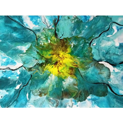 Ewa Mościszko - obrazy akryl - Wiosenna kompozycja,  obraz na płótnie, 30x40x1cm foto #4