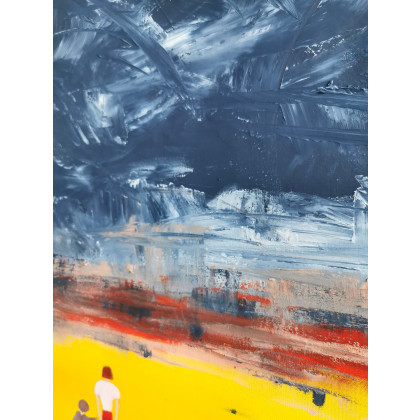 Przemysław Michalczuk - olej + akryl - Ocean o zachodzie słońca foto #1