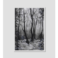 POLANKA- MONOCHROMATYCZNA AKWARELA A4