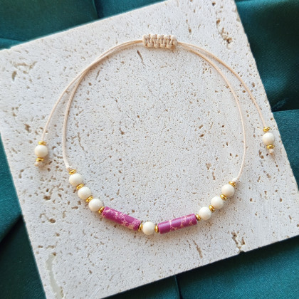 Solomi - ART - bransoletki - Rosa - bransoletka z naturalnymi kamieniami. foto #1