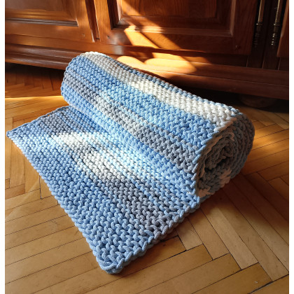 Danuta Zgoł - na podłogę - Chodnik na drutach, sznurek bawełniany foto #1