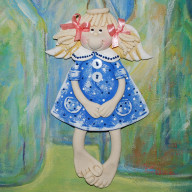 TO COŚ POWIEM! - ANIOŁEK Z MASY SOLNEJ, PREZENT, DEKORACJA