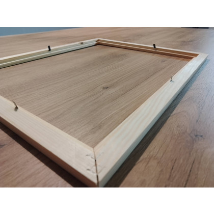 Marzena Dymek - obrazy akryl - RĘCZNIE MALOWANY OBRAZ Z RAMĄ I CYTATEM- POLSKI PEJZAŻ ZE ZŁOTYMI REFLEKSAMI foto #3