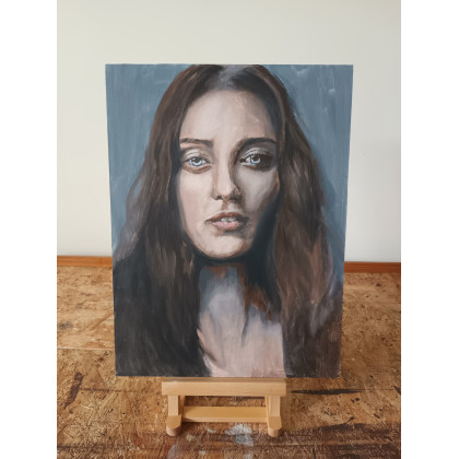 Portret kobiety, Patrick Jaworowicz, obrazy akryl