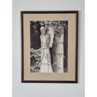 LANCKOROŃSKI ANIOŁ RYSUNEK SEPIĄ