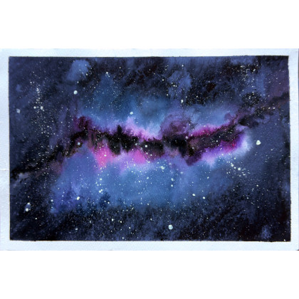 Yunona Kucherevska - obrazy akwarela - Akwarela A5 Kosmos foto #1