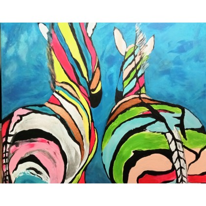 Ewa Mościszko - obrazy akryl - Barwy miłości foto #3