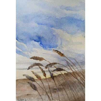 Paulina Lebida - obrazy akwarela - Pejzaż-  akwarela formatu A5 foto #2