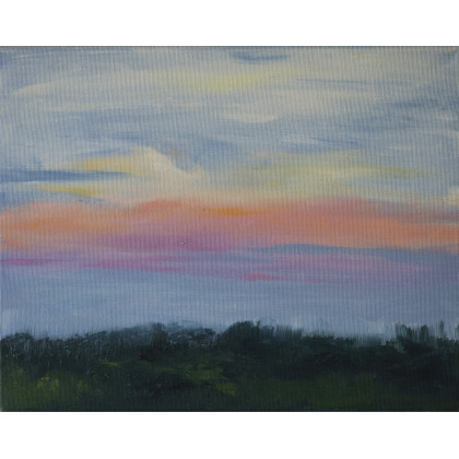 Abstrakcyjne niebo #3, Bogna Woskowicz, obrazy olejne