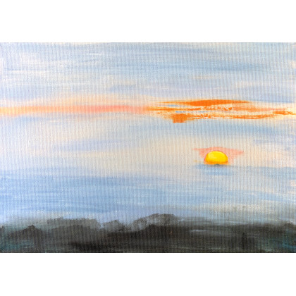 Abstrakcyjne niebo #6, Bogna Woskowicz, obrazy olejne