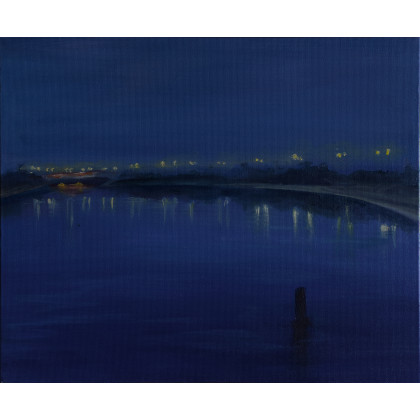 Syntetyczny nokturn #3, Bogna Woskowicz, obrazy olejne