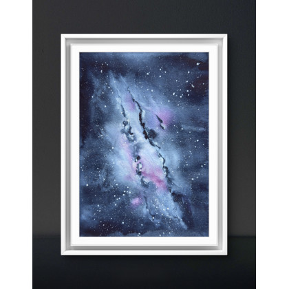 Akwarela A5 Wszechświat, Yunona Kucherevska, obrazy akwarela