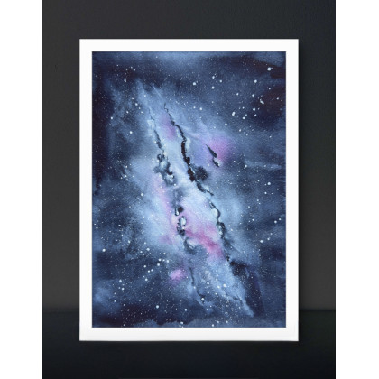 Yunona Kucherevska - obrazy akwarela - Akwarela A5 Wszechświat foto #1