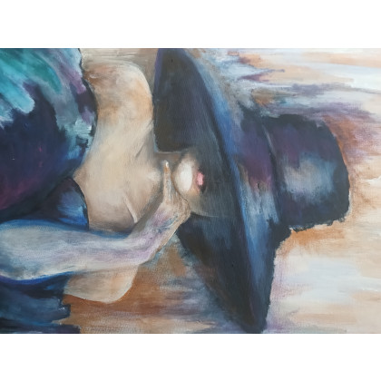 Bozena Chlopecka - olej + akryl - Kapelusznica foto #2