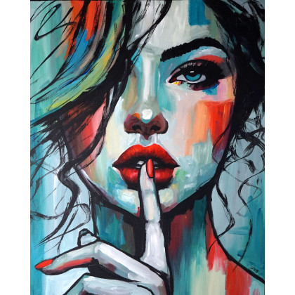 Hush 80x100, Rafal Stach, obrazy akryl