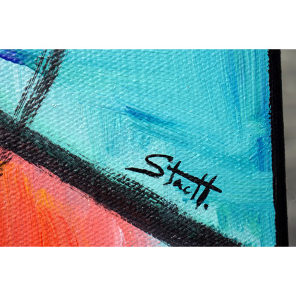 Rafal Stach - obrazy akryl - Hush 80x100 foto #1