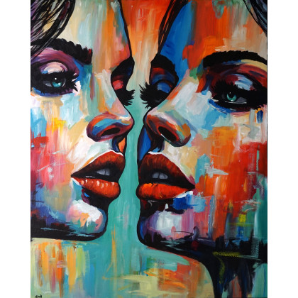 Mirror 80x100, Rafal Stach, obrazy akryl