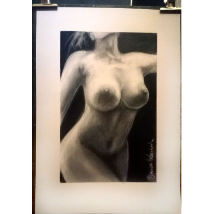 Dariusz Kaźmierczak - rysunek węglem - Akt foto #1