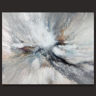 Memories - Obraz wykonany metodą pouringu na płótnie 40x50