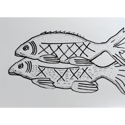 ML - rysunek tuszem - Rysunek tuszem -ryby foto #1