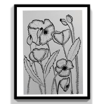 Rysunek tuszem  -Maki 2, ML, rysunek tuszem