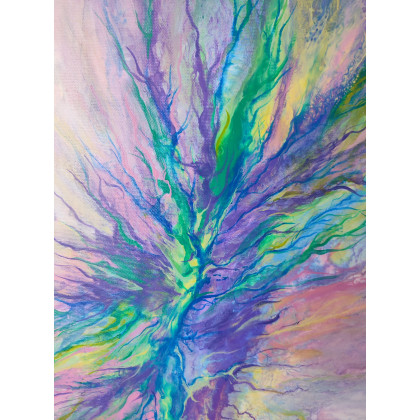 Elżbieta Hanarz - obrazy akryl - Pastelowy Sen - Akryl na płótnie 50x60 foto #3