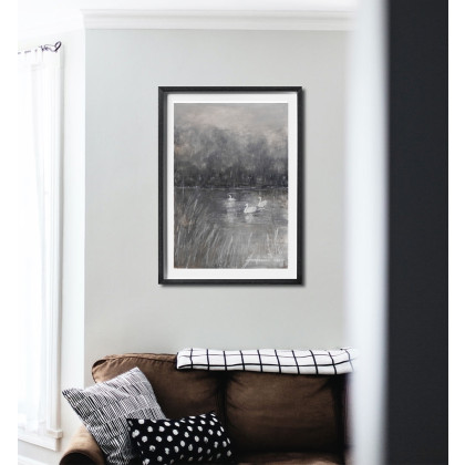 Jolanta Frankiewicz - obrazy akwarela - Ustronie - monochromatyczna akwarela A4 foto #1