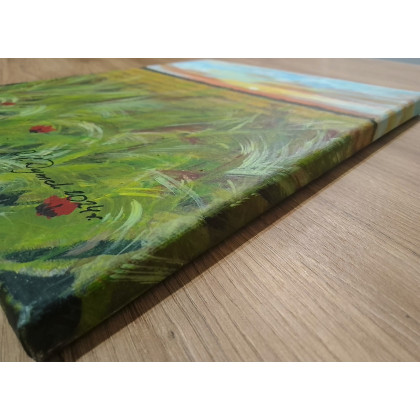 Marzena Dymek - obrazy akryl - ZESTAW RĘCZNIE MALOWANYCH OBRAZÓW - DYPTYK PULS NATURY foto #2